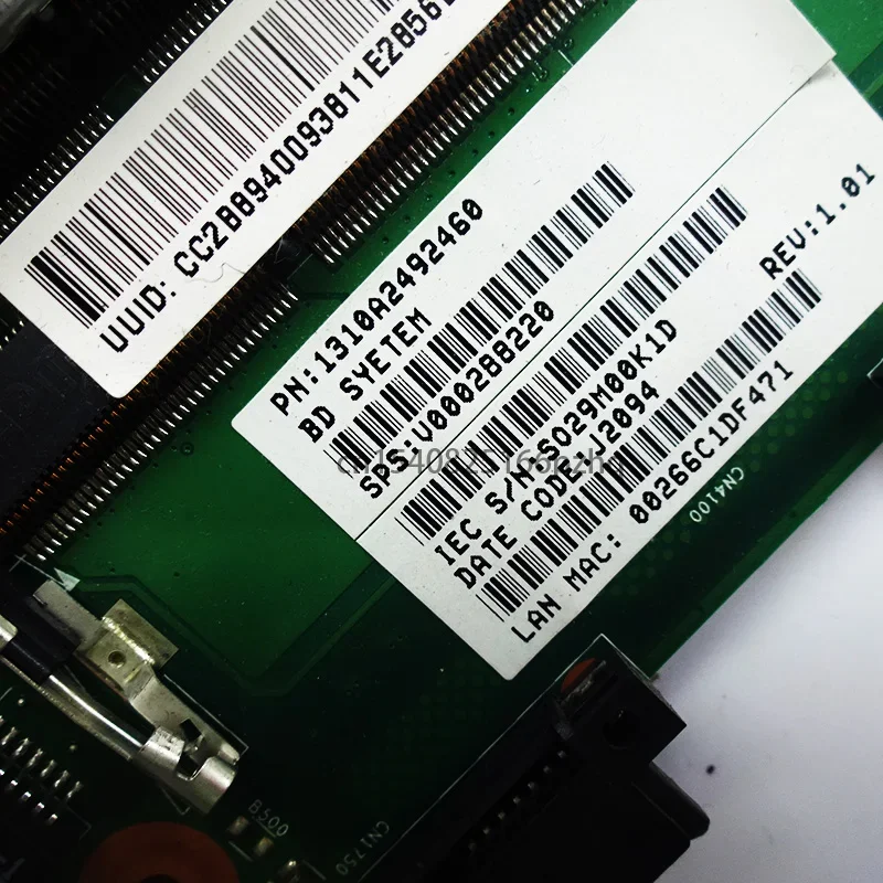 Imagem -04 - Placa-mãe Portátil Usada para o Satélite Toshiba V000288220 P870 P875 Notebook Mainboard 6050a2492401-mb-a02 Slj8e Ddr3