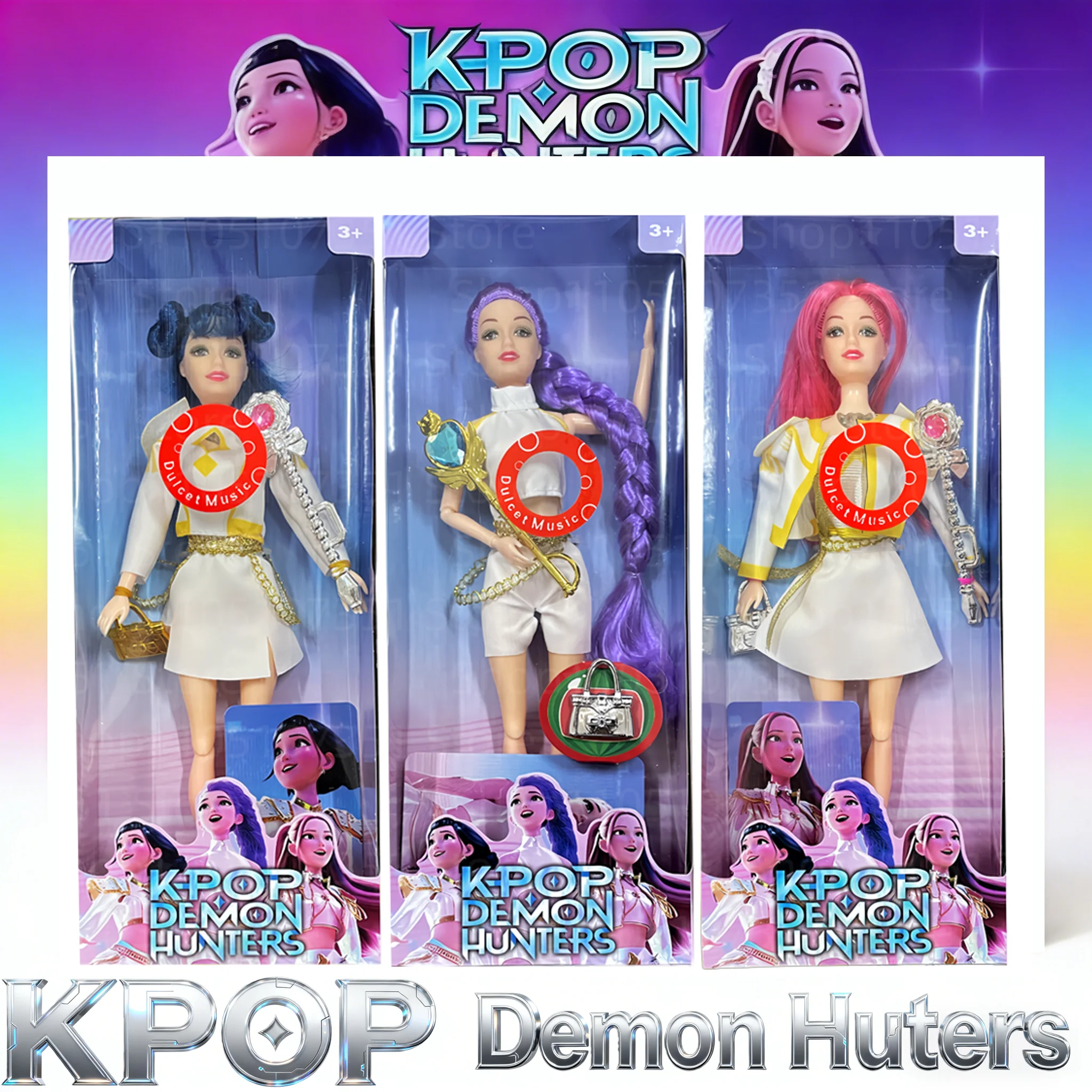 

HOT Doll Toys Kpop Demon Hunters Action Figure Toy Rumi Mira Zoey Beautiful Princess Baby Girl Dolls Plastic DIY Toy for Girls