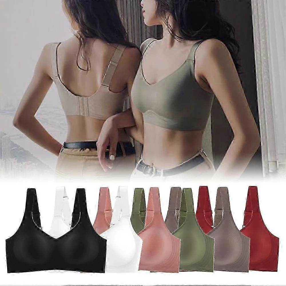 Jelly Seamless Breathable Underwear Soft Support Lightweight Bralette Support  Sports Yoga Vest for Women with Small Breasts