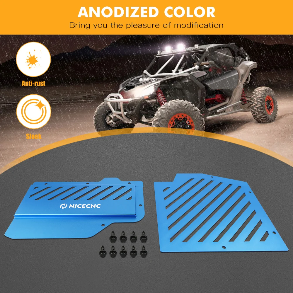 NICECNC ECU And Battery Cover Kit UTV For Can Am Maverick X3 2017-2020 2018 2019 Battery Cap Guard Aluminum High-Quality Part view 3