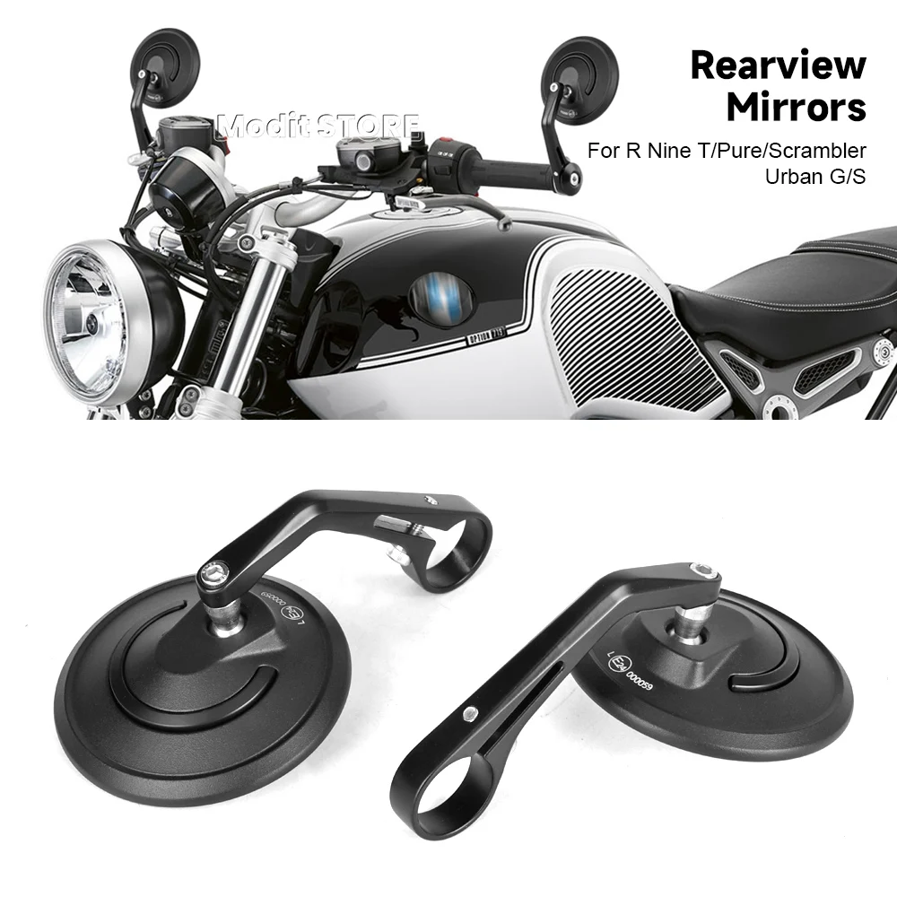 

Для BMW R9T RNINET Pure R NINE T Scrambler RnineT Urban G/S 2020-2023 Новые мотоциклетные круглые зеркала заднего вида на руле