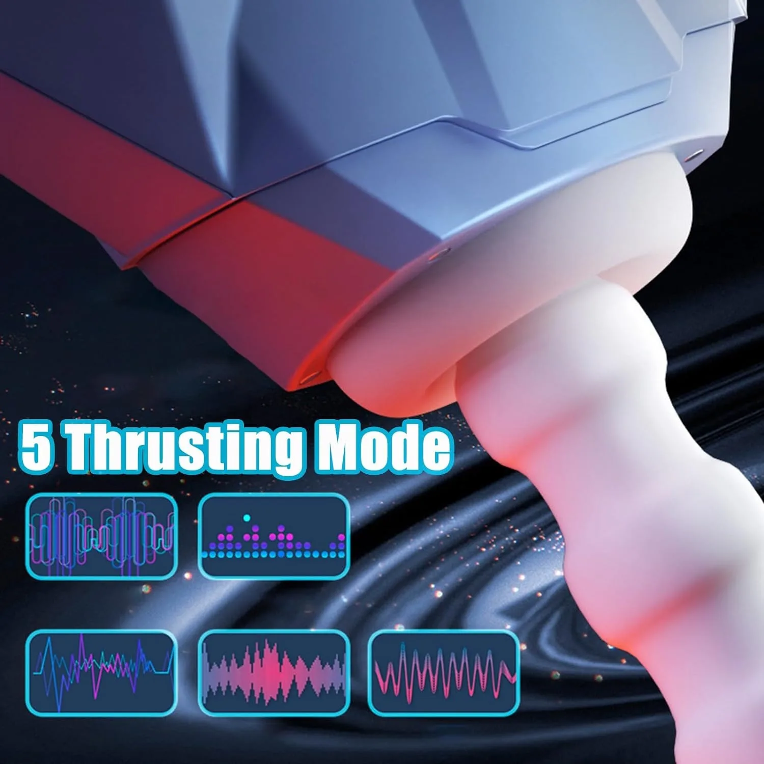 SVAKOM Electric Aircraft Cup Dual Channel Telescopic Masturbation Machine Speed Heating Multi Frequency Variable Adult Sex toy