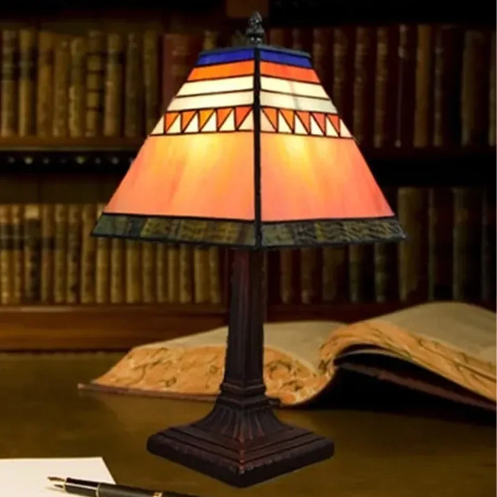 Huijing Tiffany lamp factory wholesale gift lamp turtle decorative lamp Amazon lamp creative stall retro table lamp.