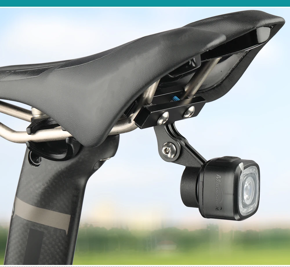 Deemount-Lichthalter für Magicshine RN120 SEEMEE 60 100 180 200 300 Rücklicht mit GoPro-Anpassung MTB-Fahrradsattelhalterung – Detail 1