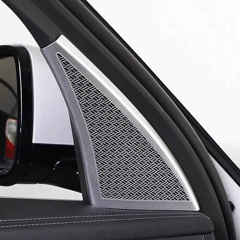 

For BMW X1 U11 2023 2024 Car Styling Door A-Pillar Tweeter Panel Decoration Cover Stickers Stainless Steel Interior Accessories
