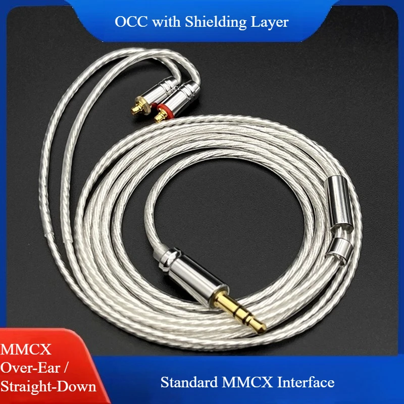 mmcx-イヤホンアップグレードケーブル、単結晶銅シールド携帯電話に共通