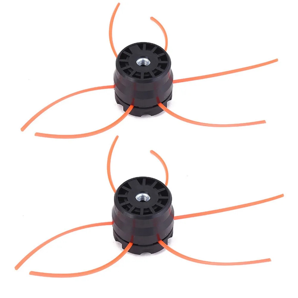 

2Pcs High-Efficiency Grass Trimmer Head Easy To Install Durable Lawn Mower Head Wear-resistant Practical Weeding Tool