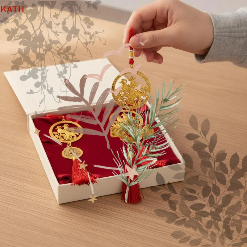 2027 Chinese New Year Goat Hanging Ornament Red Tassel Cute Lucky Spring Festival Gifts