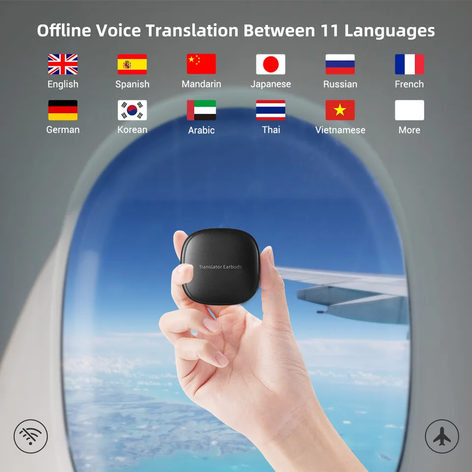 イヤホン Wooask M3 Translator Earbuds 3-in-1 Wooask® M3 AI Off/Online Language Translator Earbuds – WOOASK