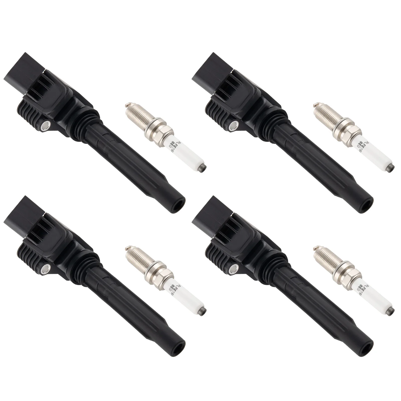 4 ملف الإشعال وشمعات الإشعال إيريديوم لأودي A3 A4 A5 A6 Q5 Q7 S3 TT TTS UF716 #3