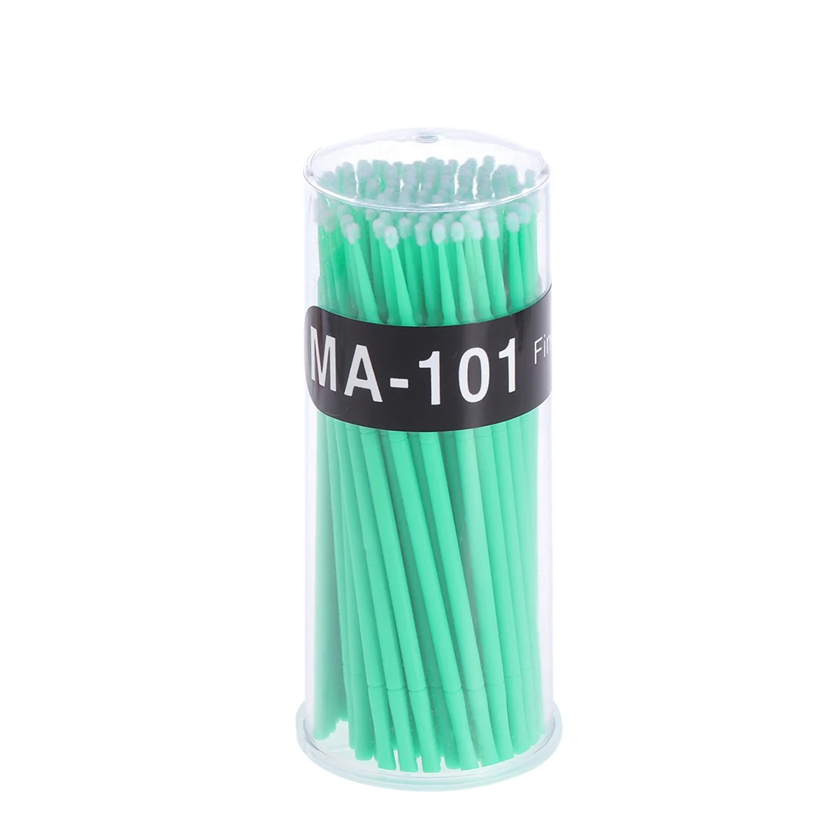 

100 Pcs Small Brush Set Eyelash Extension Cotton Swabs Disposable Applicator Green