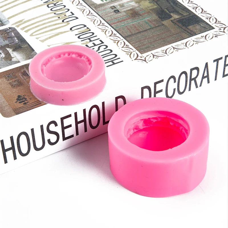 3D Macaron Shape DIY Soap Grade Silicone Chocolate Mold Fondant Candy Soap Polymer Clay Crafting Mould Decorating Baking Tool 1X