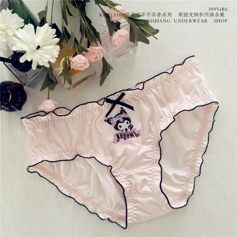 Cartoon Sanrio Hello Kitty Anime Shorts My Melody for Women Japanese Style Cotton Hot Girls Low Waist Cute Elasticity Underwear