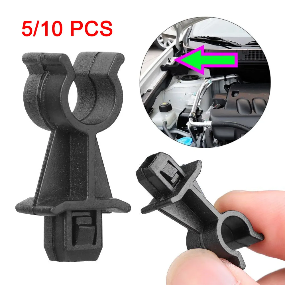 5/10 Pcs For Nissan Qashqai J10  Almera Micra K13 Renault Samsung SM3 Bonnet Hood Support Prod Rod Clamp Clip Holder 65722EB300