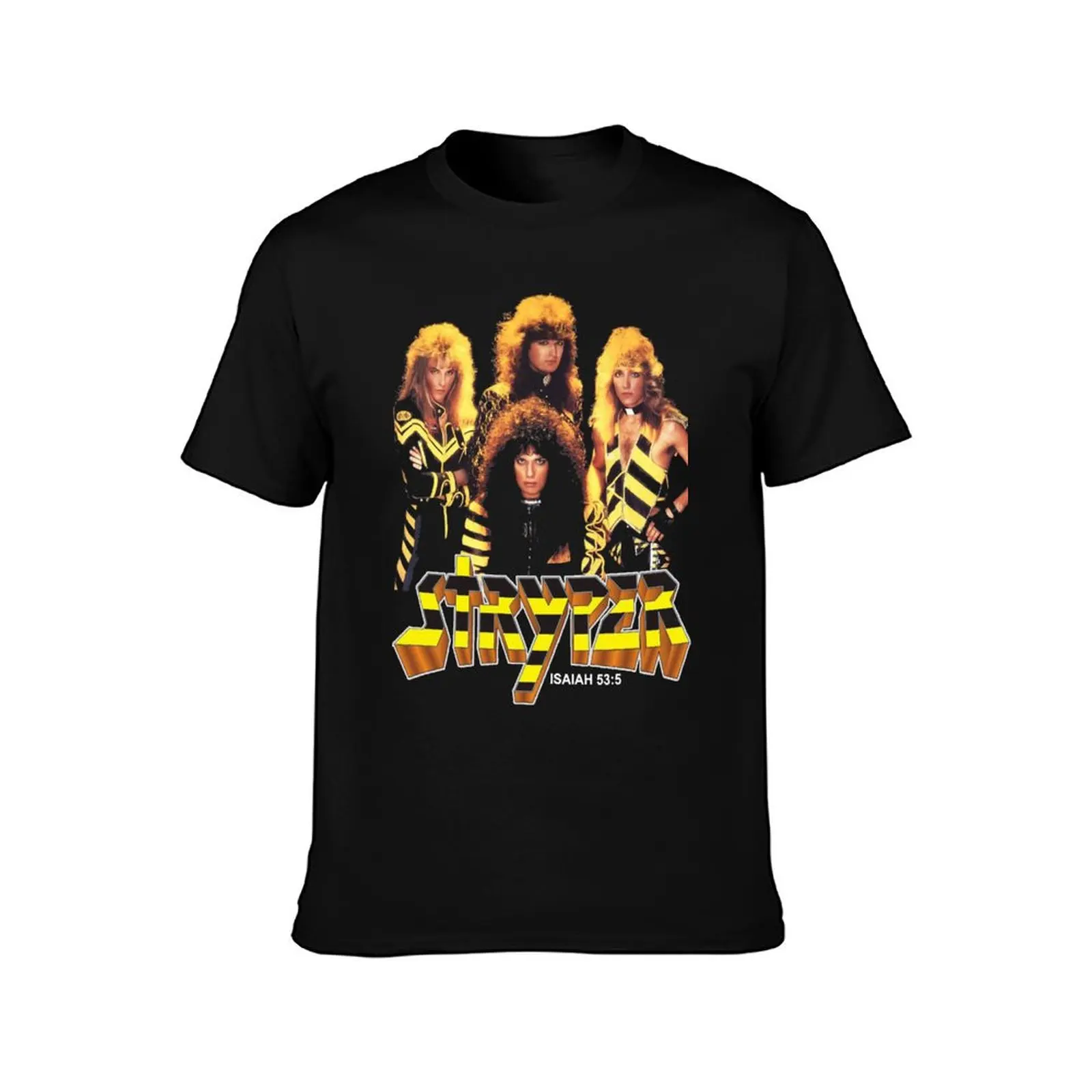 Stryper Christians Heavys Metals T-Shirt Abstract Pattern Print Top T-Shirt