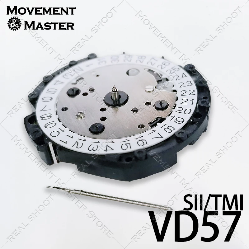 Original Watch Movement SII TMI VD57 VD57C Multifunction Quartz Chronograph 6 Hands Japan Made Watch Repair Replacement Parts