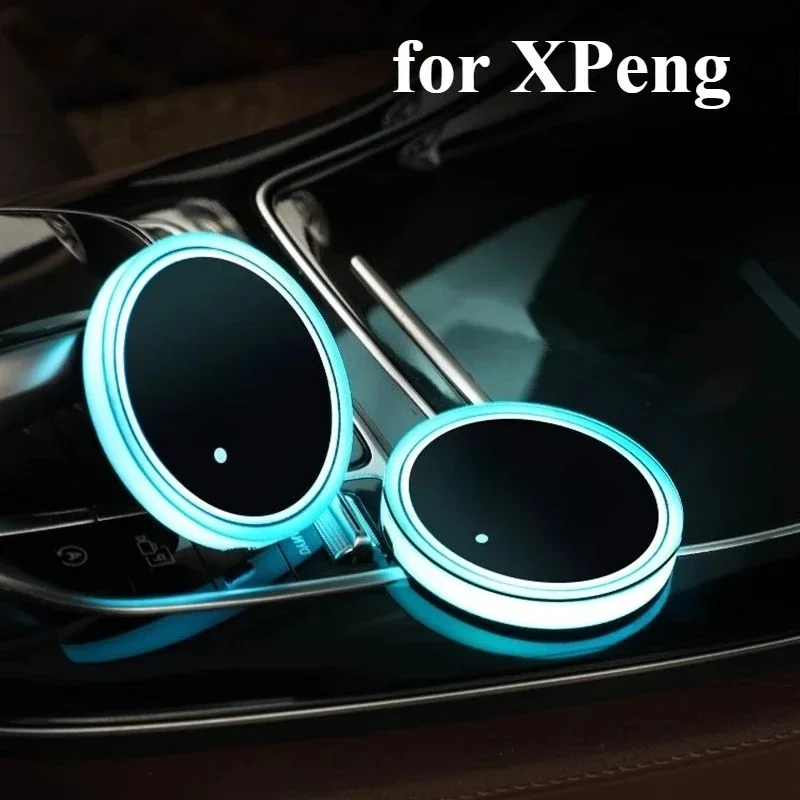 

Cup Mat with Ambient Light for XPeng Xiaopeng G6 G9 P7 P5 G3 2025 2024 2023 Interior Modification for XPeng G6 G9 P7 P5 G3