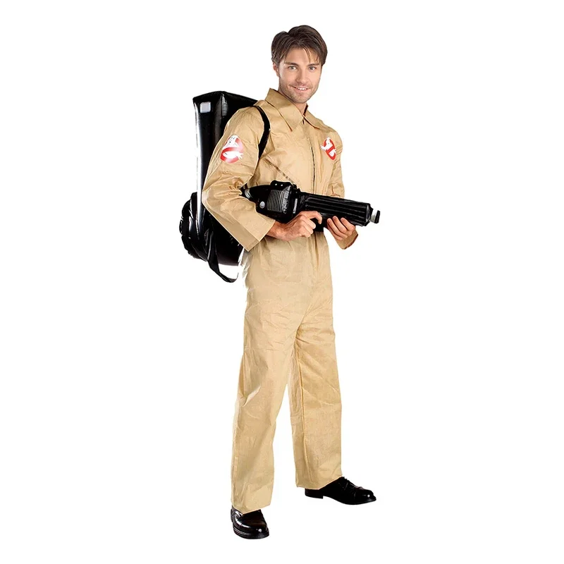 Ghost Busters Cosplay Traje para Homens, Figura Anime, Trajes de Halloween, Brinquedos Adultos, Macacões Armamento, Roupas De Carnaval