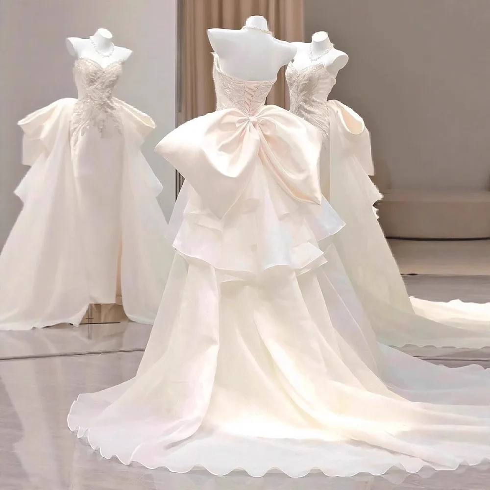Vestido de Novia Satén Cola de Pez - usage example