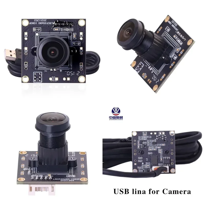 1080P PS5268_32mm 1.44mm 180degree Fisheye Lens Full HD USB Free Drive UVC Camera Module For Video Conference