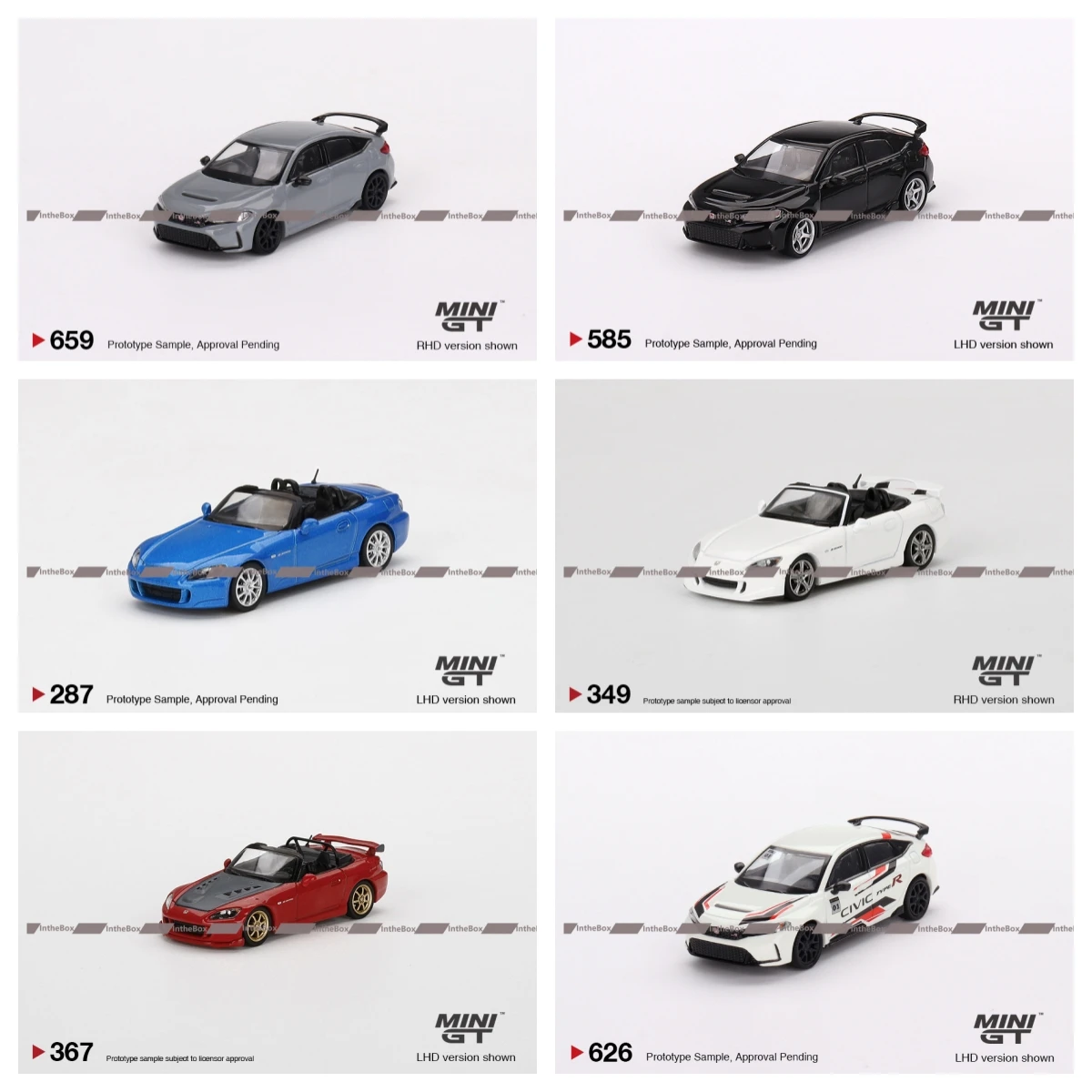 Collection de voitures miniatures moulées sous pression, Mini gt 1:64, Type R, Fl5, S2000, AP1, AP2, Édition limitée, Jouets de loisirs