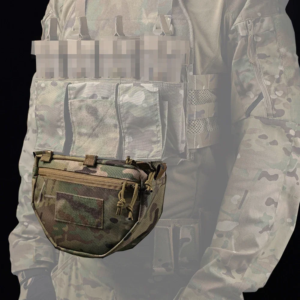 Scarab Tactical Plate Carrier Sub Pouch  Hunting Vest Fanny Pack Belly Bag  Combat Airsoft Vest Drop Pouch Storage