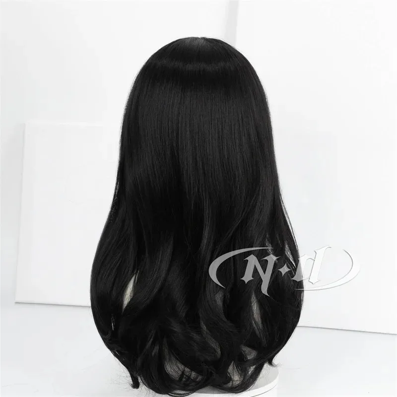 CyND Pieck Finger شعر مستعار كوسبلاي أنيمي هجوم على تيتان كوسبلاي شعر أسود طويل لحفلة الهالوين أزياء هاي الاصطناعية