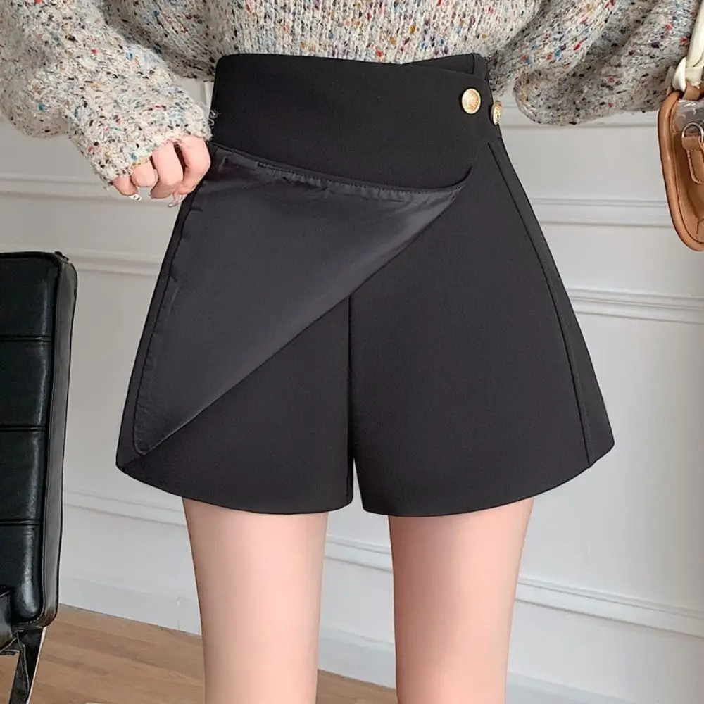 

Asymmetrical A-line Fake Two-piece Shorts Slim Fit Large Size Golf Sports Mini Skirt Shorts Spicy Girl Style High Waist