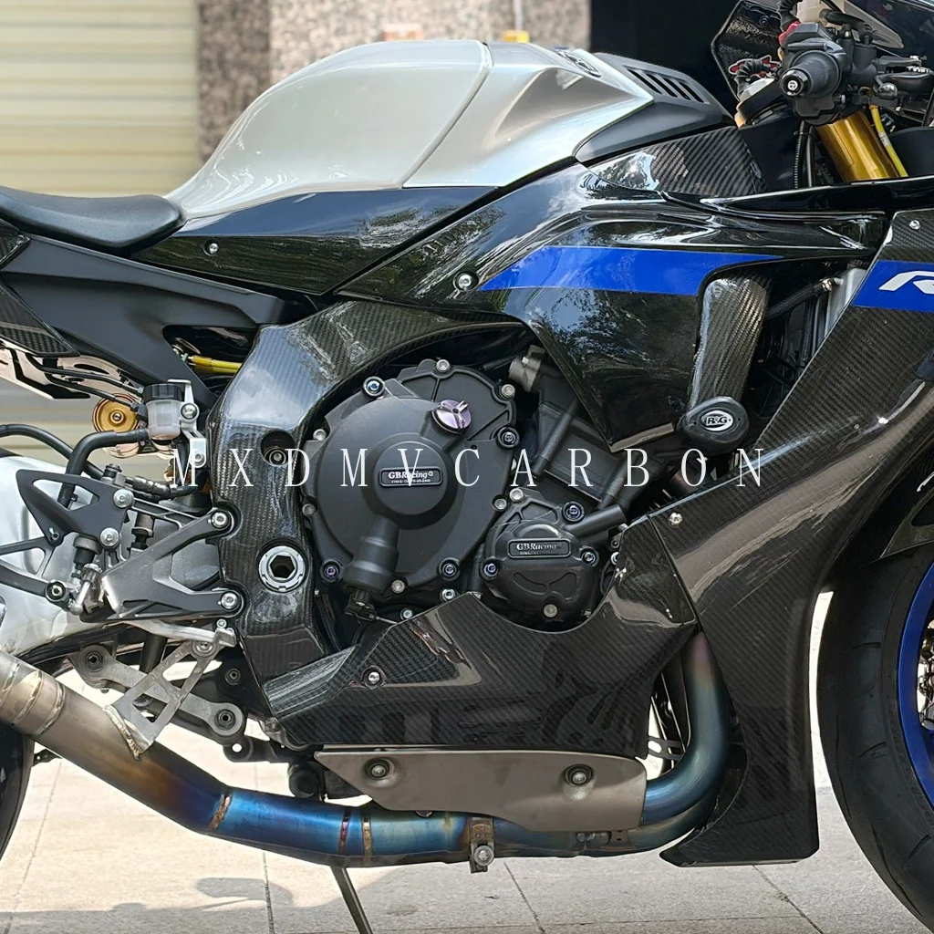 For YAMAHA MT-10 FZ-10 YZF-R1 R1M 2026 2024 2023 2020 2016 2015 Motorcycle Dry Carbon Frame Covers Protectors Fiber Fairing Kits