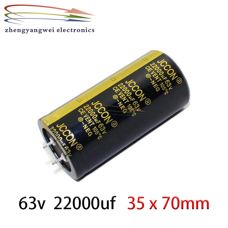 

35x70mm 10pcs 63v 22000uf black Audio Electrolytic Capacitor For Hifi Amplifier Low