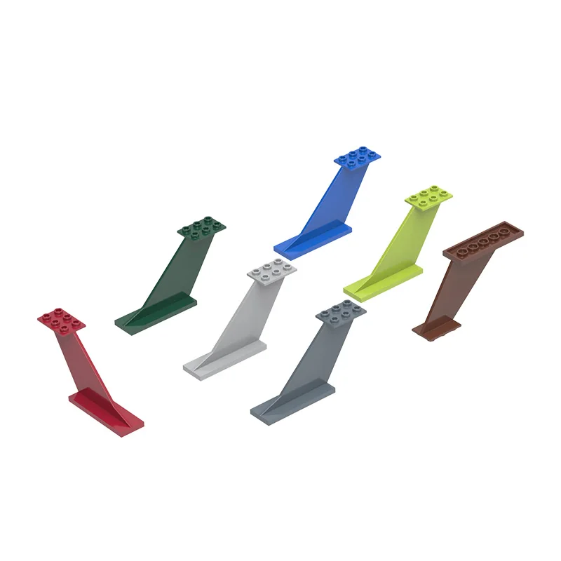 وانج 16 قطعة/الوحدة 0 WZ-10 الذيل الجناح كتلة Moc اللون الملحقات متوافق مع الطوب DIY بها بنفسك صندوق تجميع الألعاب التعليمية للأطفال #3