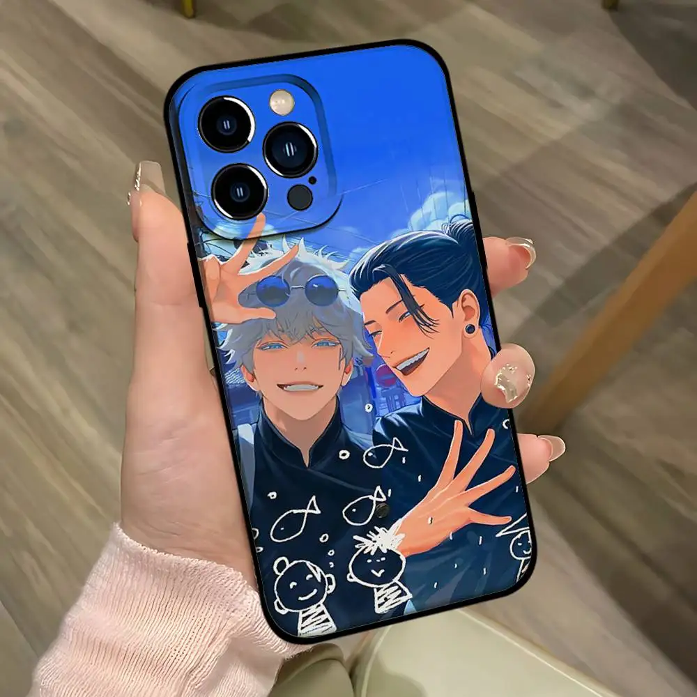 Cool Anime J-Jujutsu-Kaisen-S Cute Phone Case For IPhone 17 16 15 14 13 12 11 PRO MAX PLUS Mini TPU Soft To Skin-friendly Case