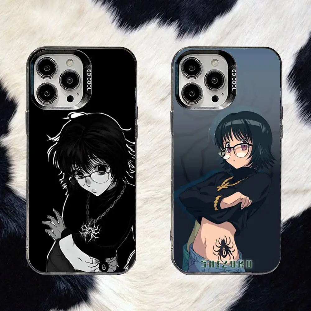 

S-Shizuku M-Murasaki HXH Phone Case For iPhone 16,15,14,13,12,11,8,7,Pro,Max,Plus,Mini,XS,SE Anti Fall Black Matte Hard
