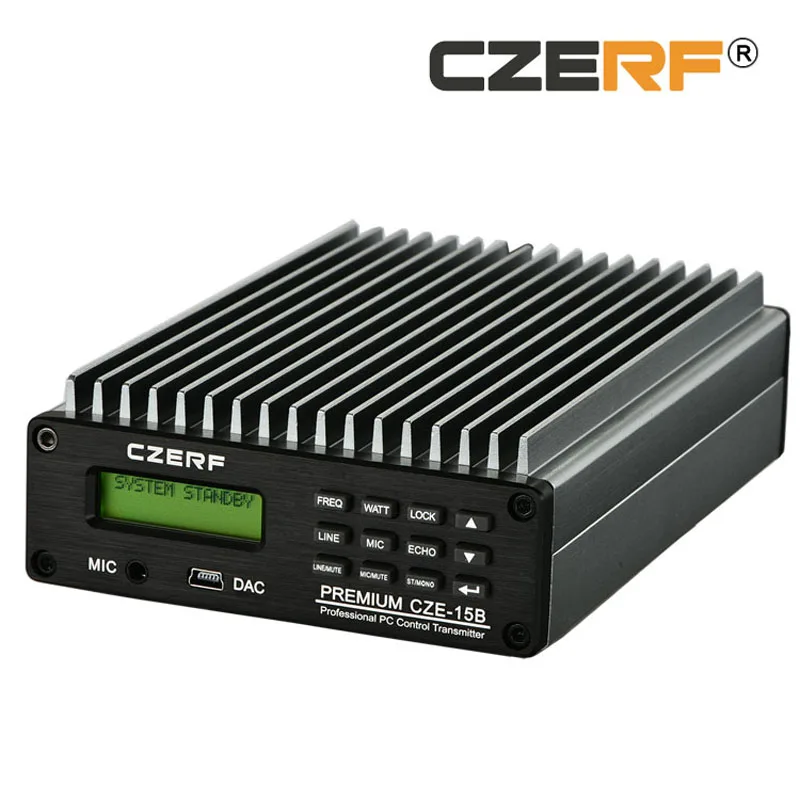 CZE-15B 87-108MHz or change frequency 70~90MHz FM transmitter Only 2 units remain Output Power Adjustable 15W FM Transmitter