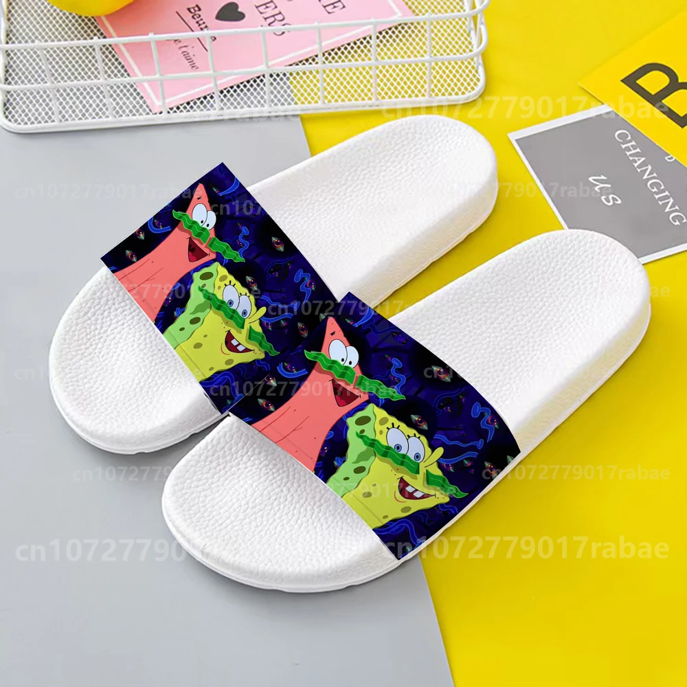 SpongeBob Printing Slippers woman men Summer Anti-Slip Outdoor Casual Light Beach Sandals Household cute boy Students Slippers