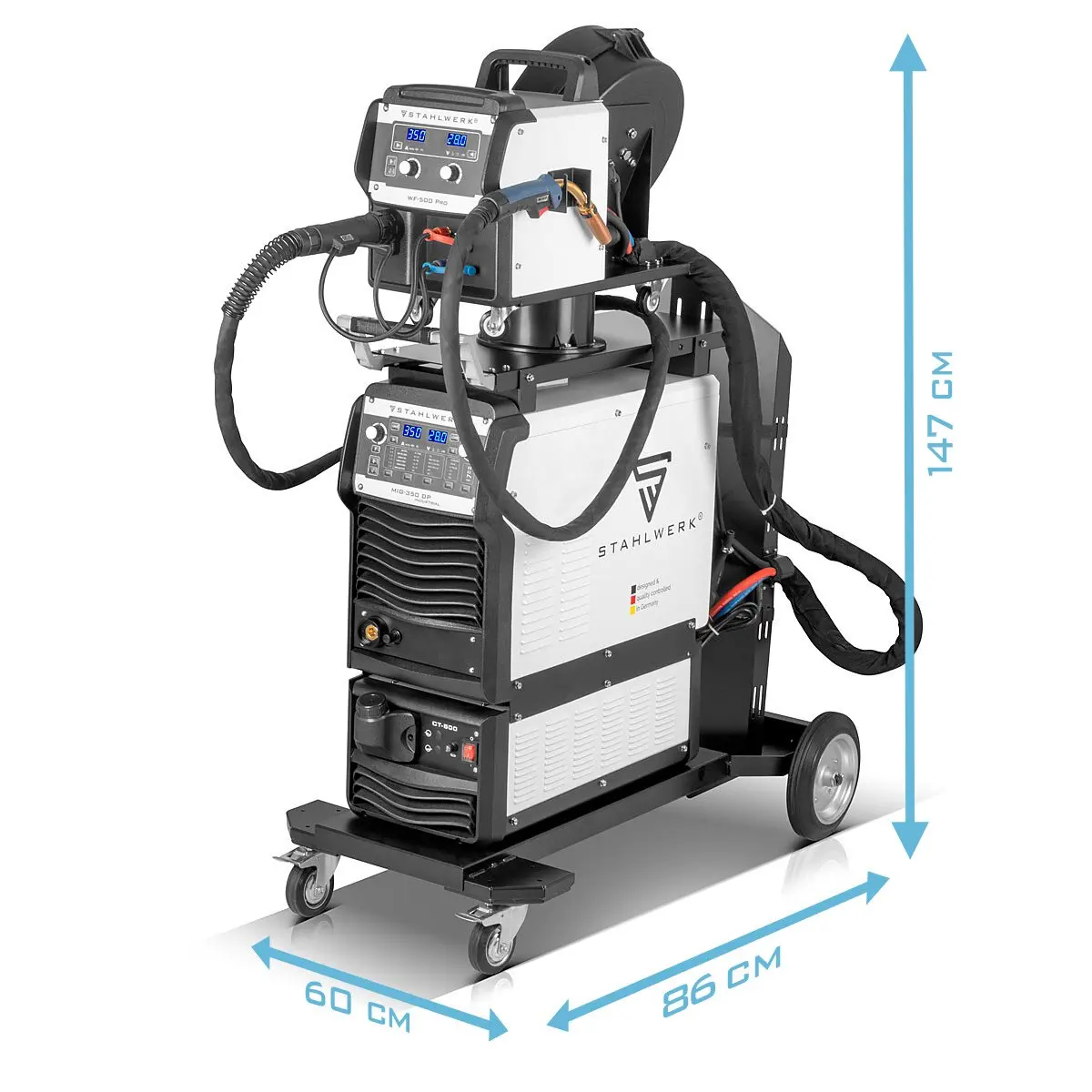 Stahlwerk MIG350 Double Pulse MMA Welder New Condition Core Components Motor for Aluminum Industry Machine Welding