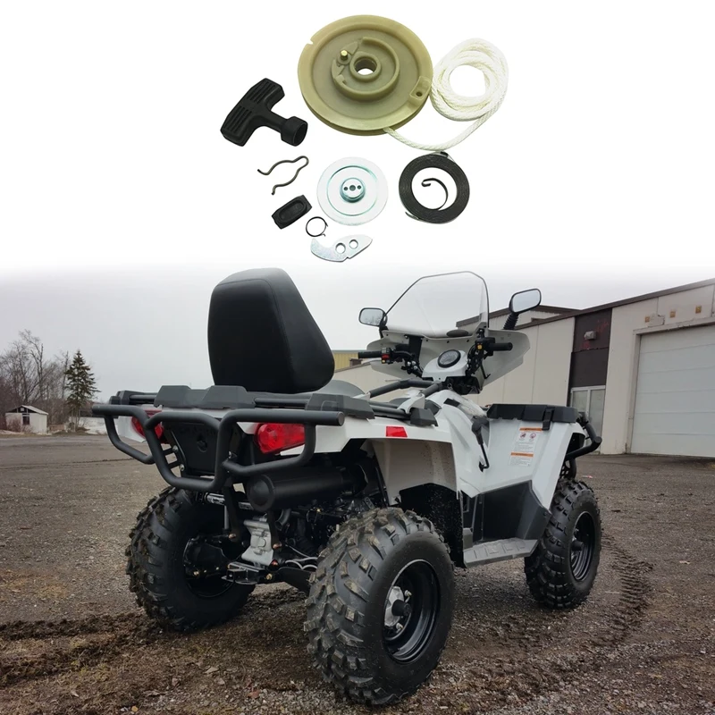 طقم مشغل سلك سحب Recoil ATV ، Polaris Sportsman ، Scrambler Magnum