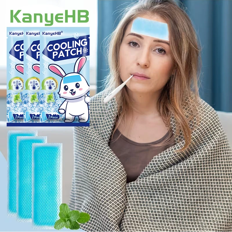 3Pcs Cooling Patch Low Temperature Ice Gel Pads For Baby Fever Down Relieve Headache Cold Heatstroke Care Medical Plaster A2178