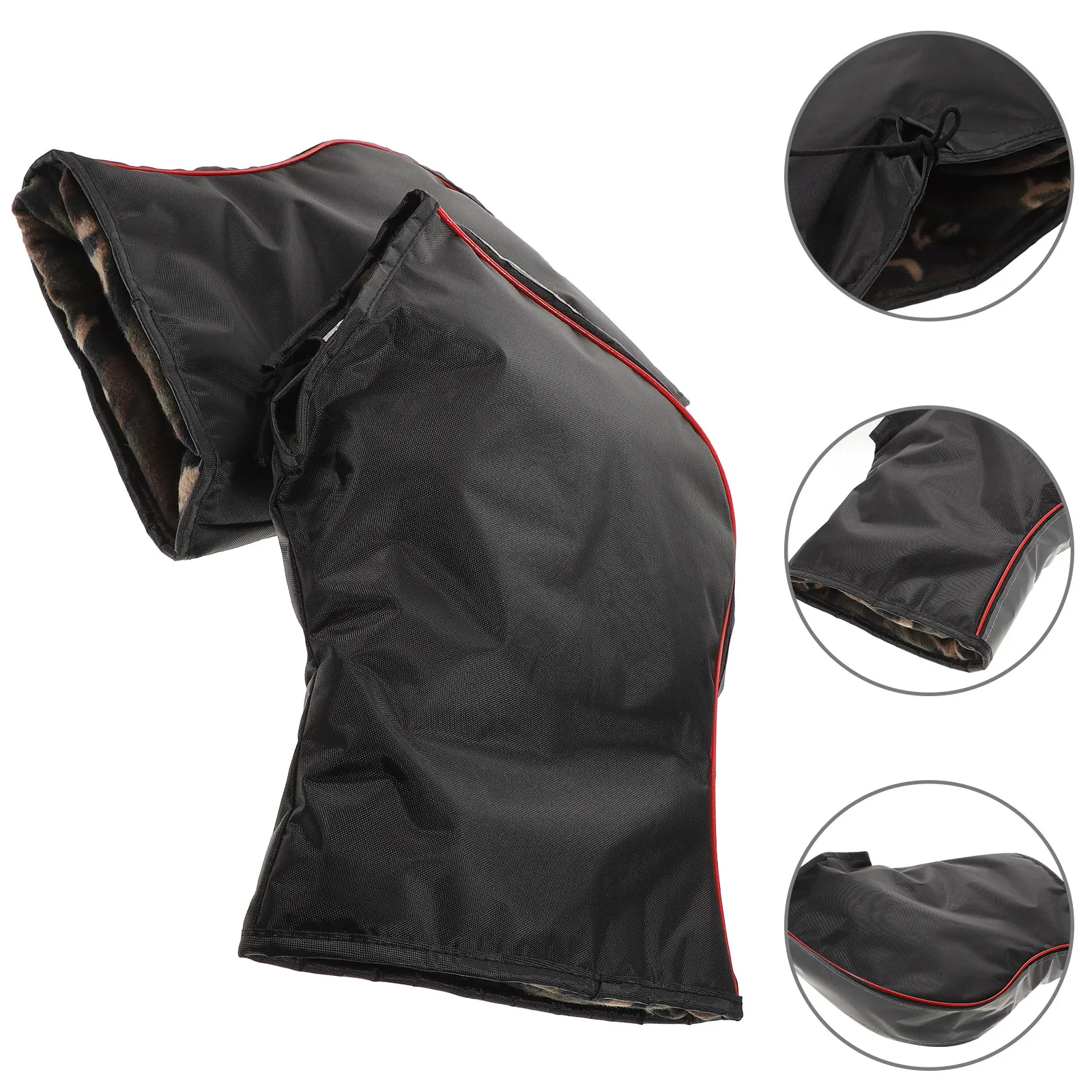 

1Pair Warm Motorcycle Gloves Winter Handlebar Mitts for Men Outdoor Riding Cold Weather Protection Reflective Design Snowmobile