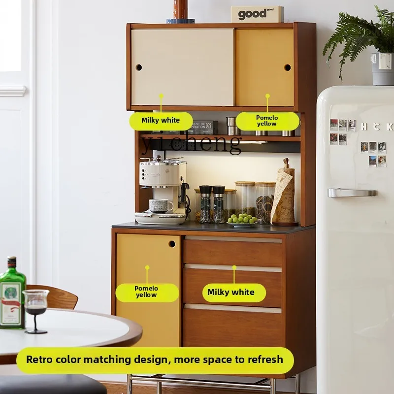 

XL retro dining side cabinet against the wall storage cabinet narrow tea cabinet