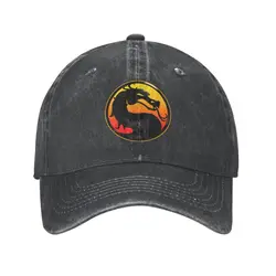 Berretto da Baseball personalizzato in cotone Mortal Kombat Dragon Logo per uomo donna traspirante Sub Zero Scorpion Game Dad Hat Outdoor