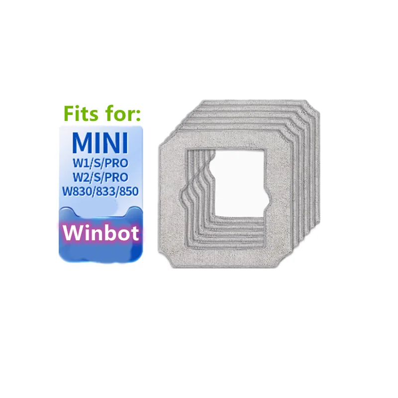 Washable Mop Cloths For Ecovacs Winbot mini W1/S/Pro Glass Vacuum Cleaner Parts Accessories