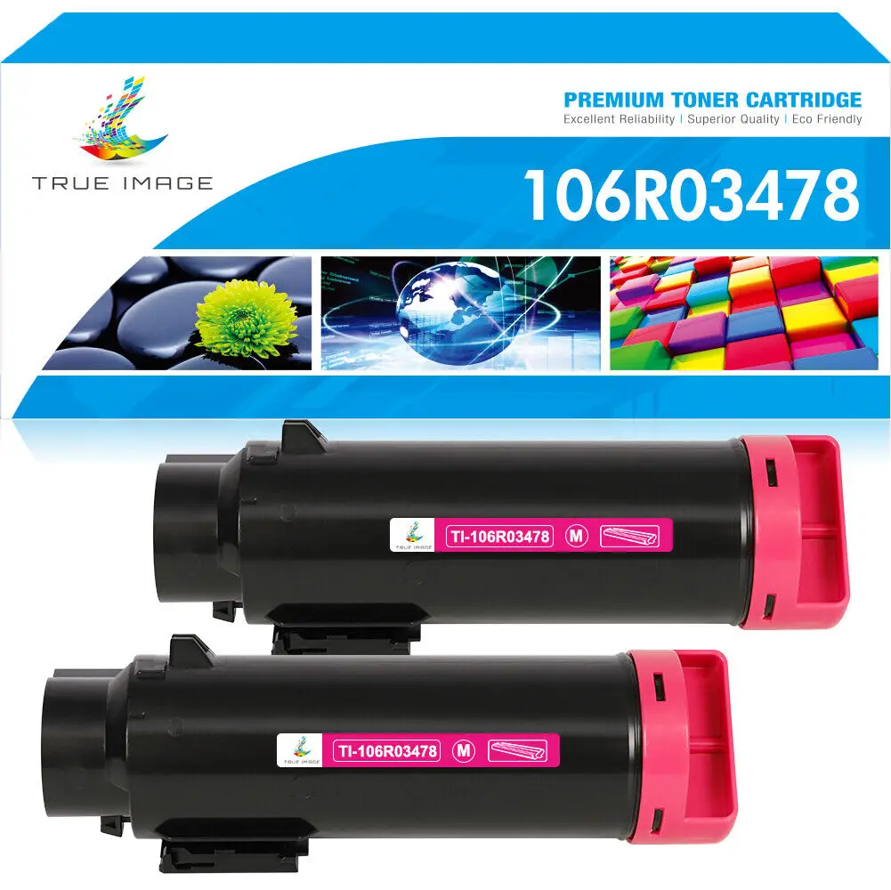 Compatível com xerox 106r03480 2p magenta toner phaser 6510 & workcentre 6515