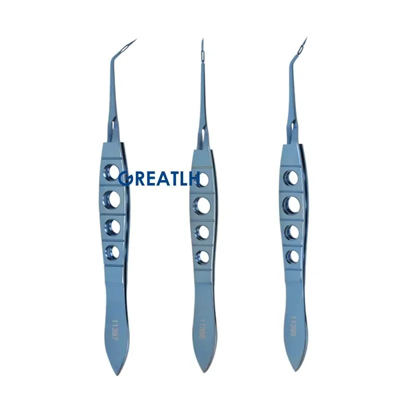 Curved/straight/angle ophthalmic forceps akahoshi prechopper tweezer ophthalmic titanu oční víčko nástroje ophthalmic měřici zařízení