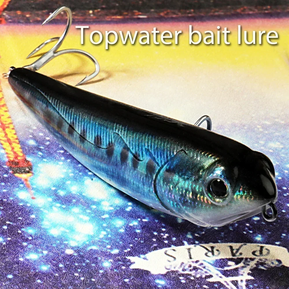 Topwater Walk The Dog Angelköder, 15 g, 11 cm, schwimmender Bleistiftköder, 3D-Swimbait-Haken, Popper, Pesca, Wobbler, Minnow-Rassel, Kurbelköder – Detail 6