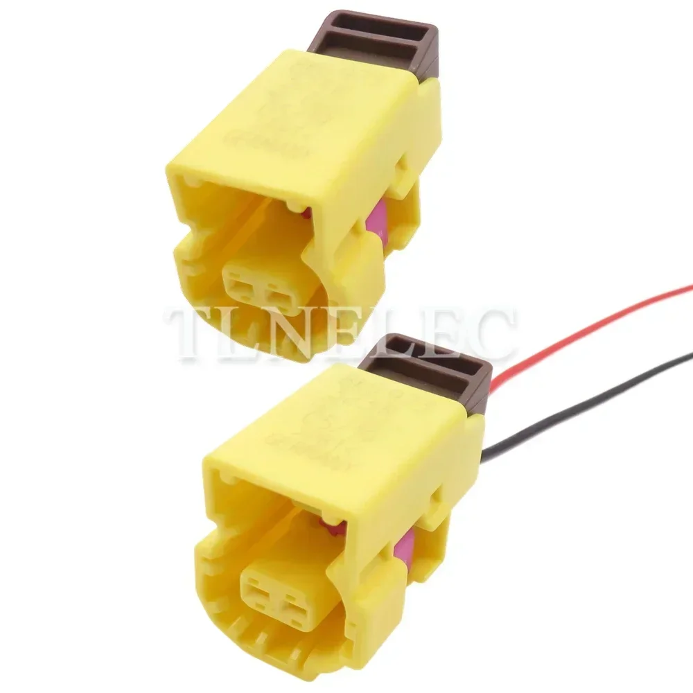 2 Pin Way Automobile Wire Harness Connector With Wires Car Crash Sensor Sealed Sockets for VW Audi A456 Q57 8K0973323R