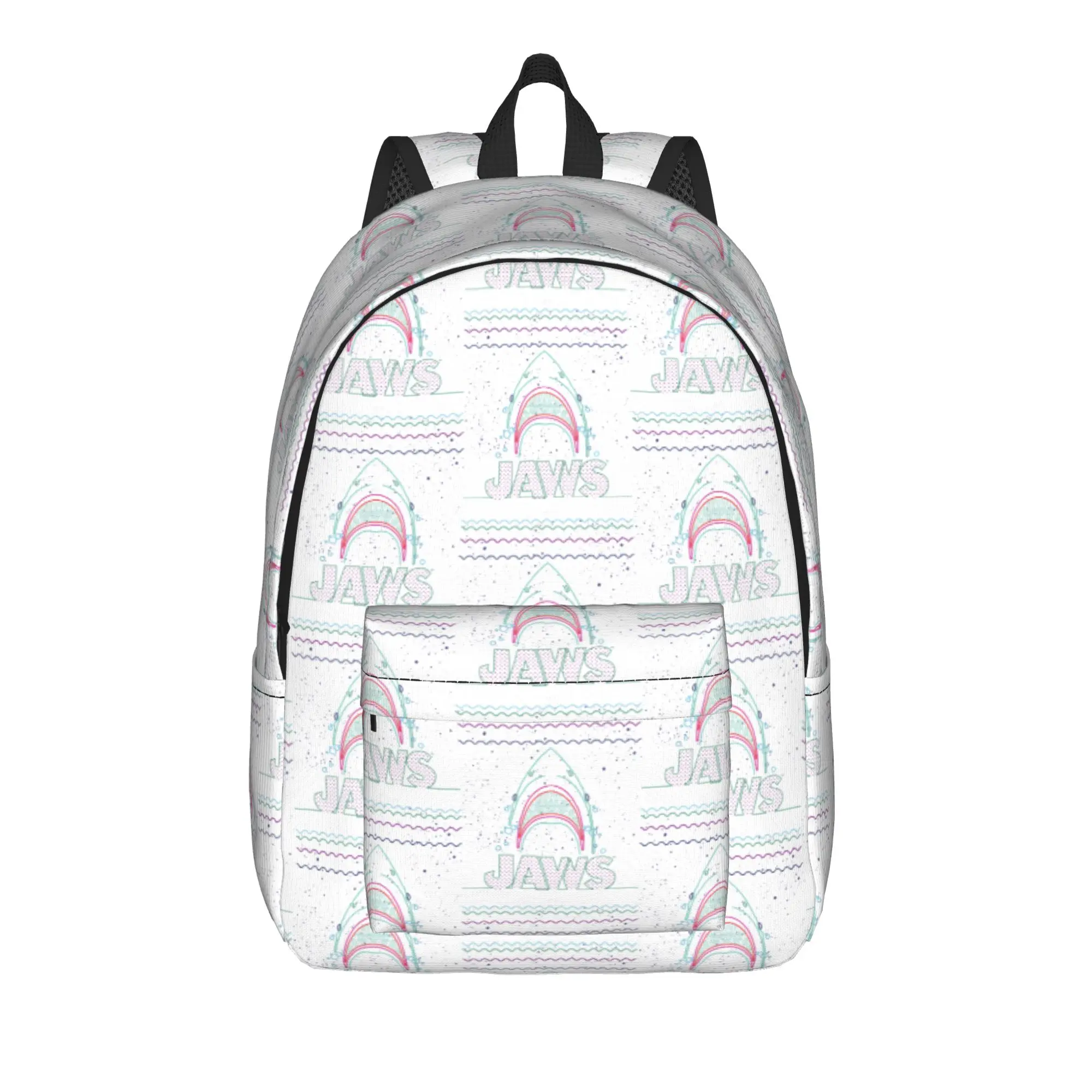Jaws 50th Anniversary Poster Backpack  Female Polyester Camping Backpacks Durable Fun School Bags Rucksack