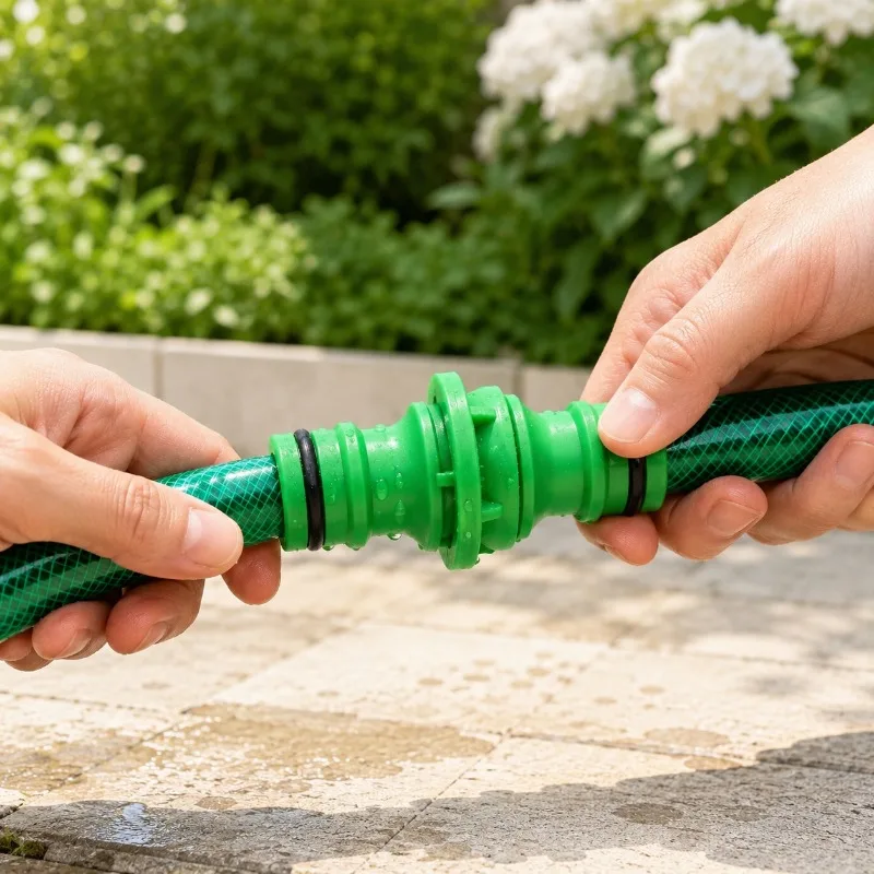 Double Connector 2 Hose Connector 1/2' Watering Equipment Garden Watering Car Wash Hose Connector Watering Device Tool