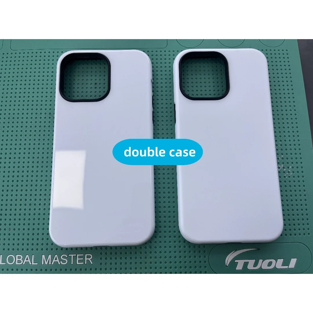 TUOLI Doule Case 2 in 1 TL-X9 Blank Phone for iPhone 16 15 14 13 12 Sublimation Heat Transfer Cellphone Personalized DIY Covers