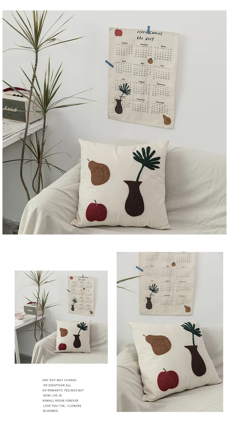 Ins Katze Kissen Dreidimensionale Stickerei Dekorative Kissenbezug Sofa Hause Und Dekoration Kissen Wohnzimmer Kissenbezug – Detail 8